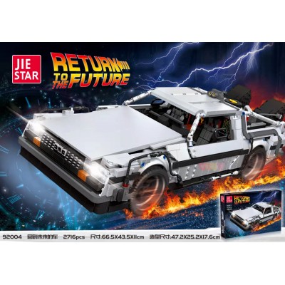 Jie Star 92004 Back to the Future: DeLorean DMC-12 Time Machine