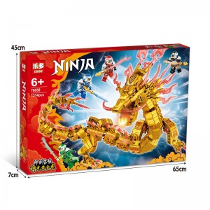 Leduo 76058 Ninjago Divine Light Golden Dragon