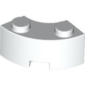 85080 Brick, Round Corner 2 x 2 Macaroni with Stud Notch and Reinforced Underside