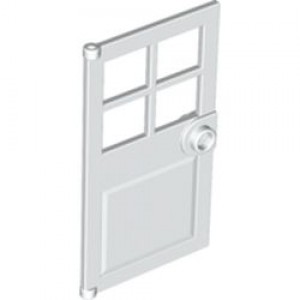 60623 Door 1 x 4 x 6 with 4 Panes and Stud Handle