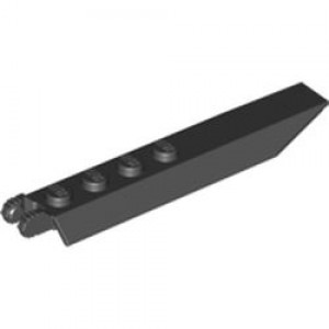 14137 Hinge Plate 1 x 8 with Angled Side Extensions, Squared Plate Underside