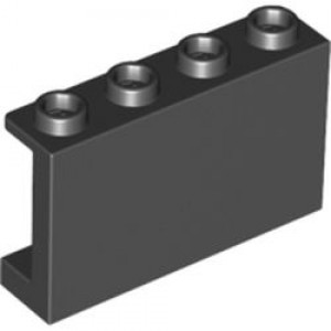 Panel 1 x 4 x 2 with Side Supports - Hollow Studs