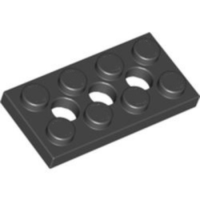 3709b Technic, Plate 2 x 4 with 3 Holes 