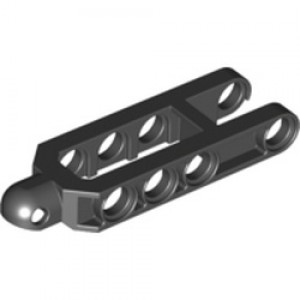 32195b Technic, Steering Arm 6.5 x 2 with Tow Ball Socket Rounded, Chamfered