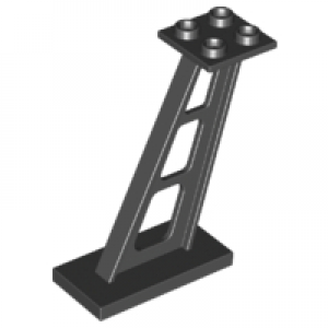 4476b Support 2 x 4 x 5 Stanchion Inclined, 5mm Wide Posts