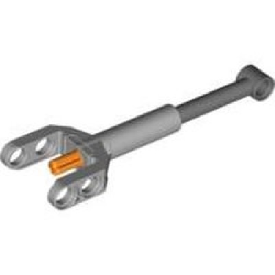 92693c01 Technic Linear Actuator Mini with Dark Bluish Gray Head and Orange Axle