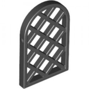 30046 Pane for Window 1 x 2 x 2 2/3 Lattice Diamond with Rounded Top