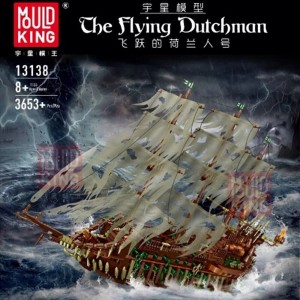 Mould King 13138 Pirates The Flying Dutchman Sailing Ship Model Building Kit | 3,653 PCS