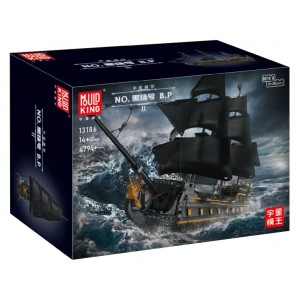 Mould King 13186 Pirates of the Caribbean Black Pearl II Ship Building Model Set | 5,266 PCS