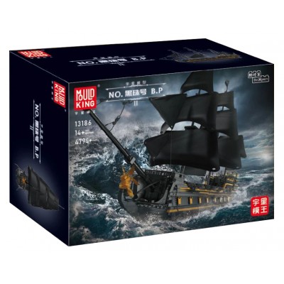 Mould King 13186 Pirates of the Caribbean Black Pearl II Ship Building Model Set | 5,266 PCS