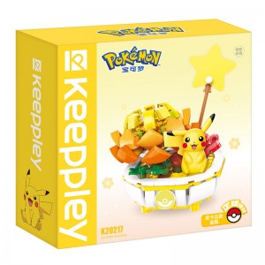 Keeppley K20217 Pokemon: Pikachu Potted Plant Gemstone Flower