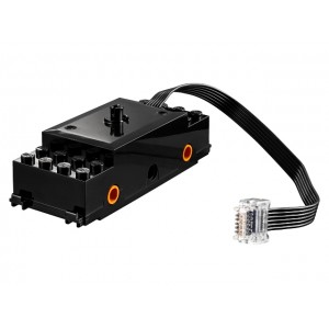 88011 Electric, Train Motor 9V RC Train with Integrated Powered Up Attachment, Orange Wheel Holders