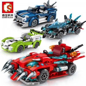 Sembo 607033 607034 607035 607036 Famous Car (Set 4 in 1)