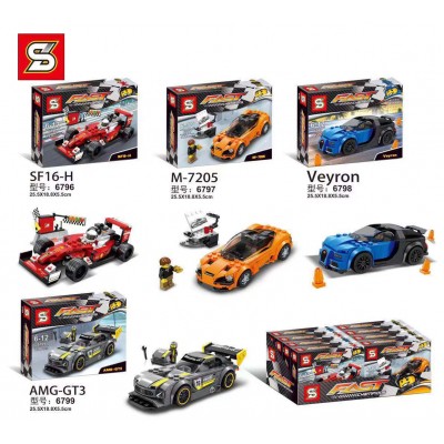 Sheng Yuan 6796 6797 6798 6799 Speed Champions 6796  -6799 Set 4 in 1