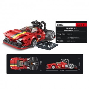 Brick Cool KC003 Souped-Up Need For Speed: Flame Whirlwind 1:24