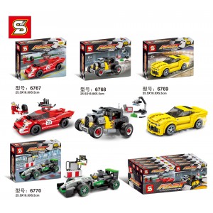 Sheng Yuan SY6767 SY6768 SY6769 SY6770 Speed Champions Set 4 in 1