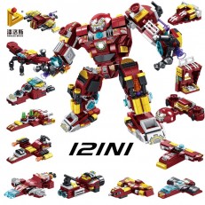 Panlos Brick 633055 Iron Man Mecha 12 in 1