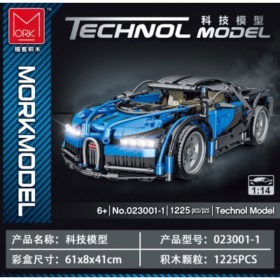 Mork Model 023001-1 Bugatti Chiron (Blue) 1:14