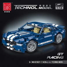 Mork Model 023021-1 Ford Mustang Shelby GT500 Sports Car 1:14 Building Block | 1,428 PCS