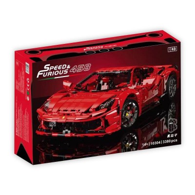 K Box 10304 Ferrari 458 (Static Version) 1:8 Building Block | 3,380 PCS