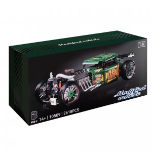 K Box 10509 Hot Rod 1949 Modified Vehicle (Static Version) 1:8 Building Block | 2,618 PCS
