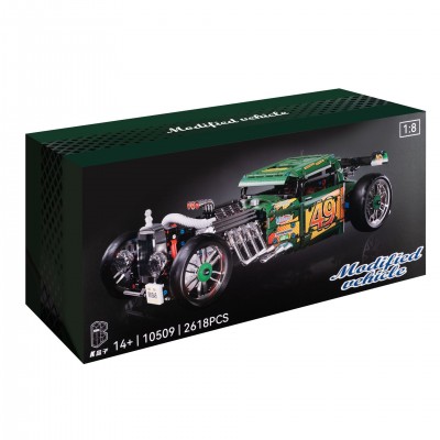 K Box 10509 Hot Rod 1949 Modified Vehicle (Static Version) 1:8 Building Block | 2,618 PCS