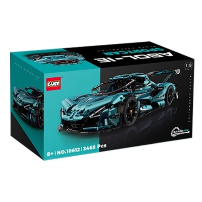 Guly 10612 Gumpert Apollo IE (Green, Static Version) 1:8 Building Block | 3,468 PCS