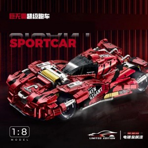 Guly 10619 Technic Brocken Gigant (Static Version) 1:8 Building Block Electroplated L. Racing Model | 4,158 PCS