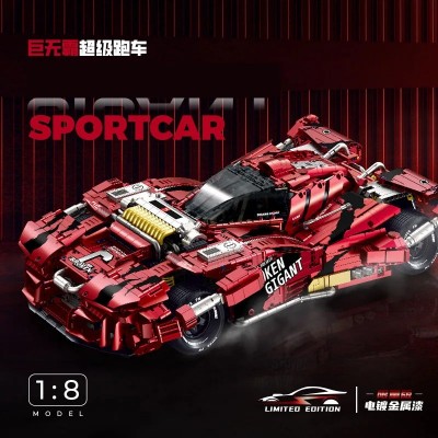 Guly 10619 Technic Brocken Gigant (Static Version) 1:8 Building Block Electroplated L. Racing Model | 4,158 PCS