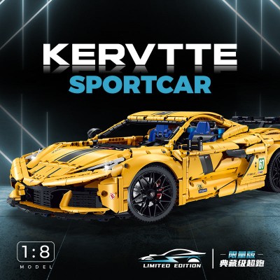 Guly 10622 Corvette Supercar (Static Version) 1:8 Building Block | 3,788 PCS
