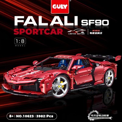 Guly 10623 Ferrari SF90 XX  Supercar (Static Version) 1:8 Building Block | 3982 PCS