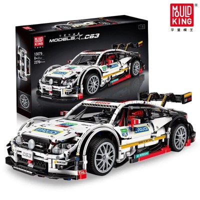 Mould King 13075 Mercedes-Benz AMG C63 DTM (White Static Version) 1:10 Racing Car Model | 2,270 PCS