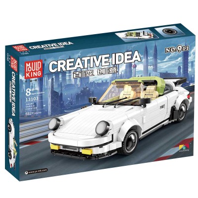 Mould King 13103 Porsche 911 Targa Sports Car Model Building Kit | 882 PCS