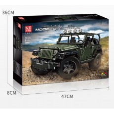Mould King 13124 Jeep Wrangler Rubicon (Static Version) - MOC-5140  Building Set | 2,096 PCS