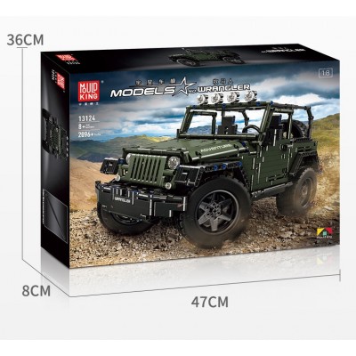 Mould King 13124 Jeep Wrangler Rubicon (Static Version) - MOC-5140  Building Set | 2,096 PCS
