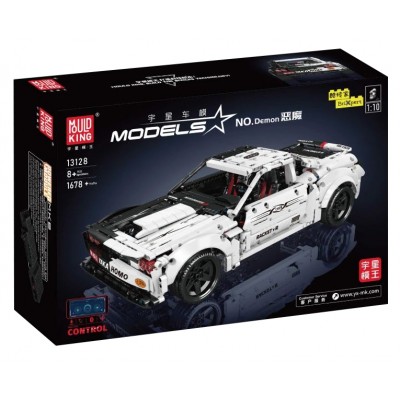 Mould King 13128 Remote Controlled Dodge Challenger SRT Dart Demon Hellcat Muscle Car 1:10 Building Set | 1,678 PCS