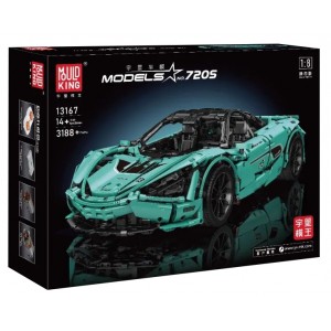 Mould King 13167 McLaren 720S Tiffany Sports Car 1:8 (Static Version) - MOC-46762 Building Set | 3,188 PCS