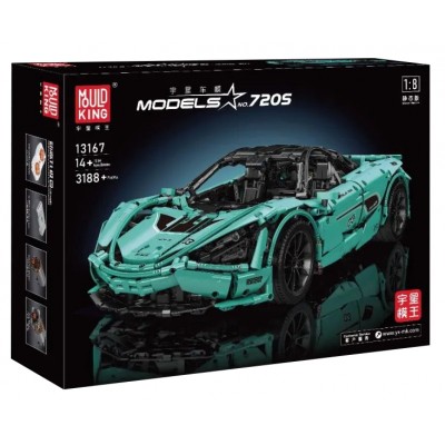 Mould King 13167 McLaren 720S Tiffany Sports Car 1:8 (Static Version) - MOC-46762 Building Set | 3,188 PCS