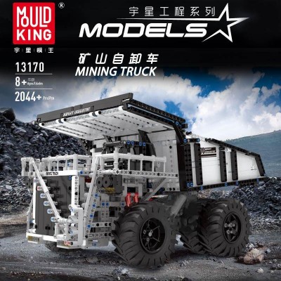 Mould King 13170 Custom Remote Control Mining Dump Truck Muldenkipper - MOC-29973 Building Block | 2,044 PCS