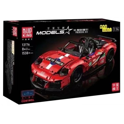 Mould King 13176 Porsche 911 1:10 Supercar Remote Controlled Model Building Set | 1,538 PCS