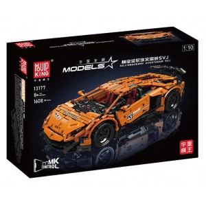 Mould King 13177 Lamborghini Aventador SVJ Italian Bull SVJ 1:10 Remote Controlled Car Building Set | 1,608 PCS