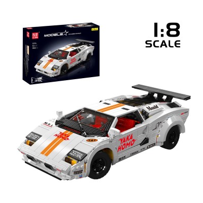 Mould King 13194 Remote Controlled 80S Lamborghini Countach (White) | 1,384 PCS