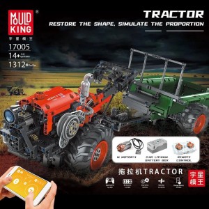 Mould King 17005 Remote Control Tractor Building Model Set | 1,312 PCS