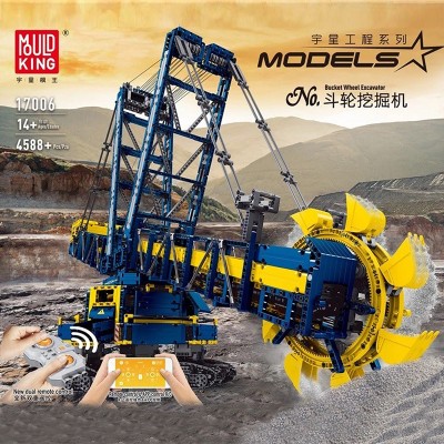 Mould King 17006 Remote Controlled Bucket Wheel Excavator Building Set | 4,588 PCS
