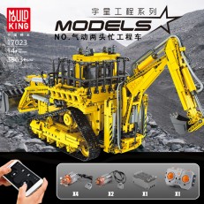 Mould King 17023 High-Tech APP RC Powered Pneumatic Bulldozer Building Block | 3,963 PCS