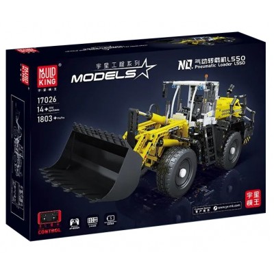 Mould King 17026 Liebherr Hydrostatic Pneumatic Wheel Loader L550 Building Block | 1,803 PCS