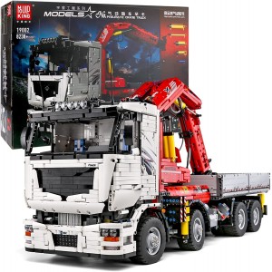 Mould King 19002 Pneumatic Crane Truck Remote Controlled Building Set | 8,238 PCS - MOC-8800