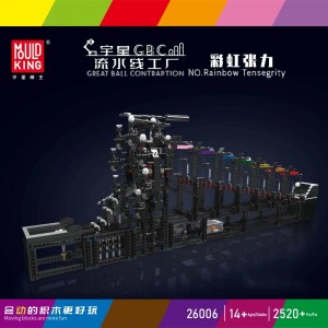Mould King 26006 Great Ball Contraption: Rainbow Tensegrity - MOC-43565 Building Block | 2,520 PCS