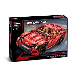 Decool 33007 Red Fire - Sports Car 1:10