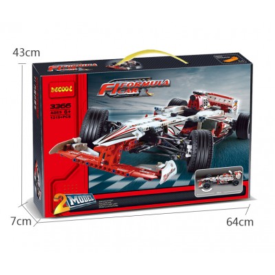 Decool 3366 F1 Grand Prix Racer (Static Version) Building Block | 1,141 PCS